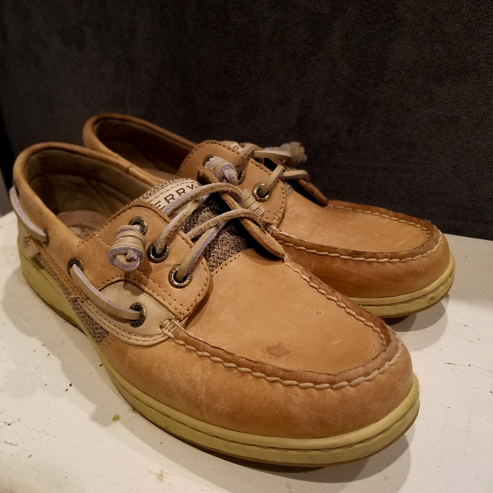 Womens Leather Boat Shoe